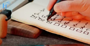 liste des marques rezoactif.com : main cochant une checklist dans un carnet.